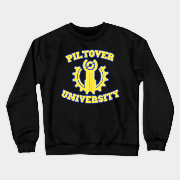 Piltover University College Design Crewneck Sweatshirt by Cooltinho